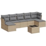  8-dijelni set vrtnih sofa s jastucima bež od poliratana | shoptok.hr
