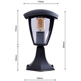  Spoljna lampa FOX 1xE27/40W/230V IP44 crna | Eponuda.com