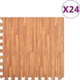 vidaXL Talne podloge 24 kosov vzorec lesa 8,64 ㎡ iz EVA pene | Shoptok.si