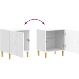  Noćni ormarić 2 pcs Bijela visokog sjaja 43 x 34,5 x 50 cm | shoptok.hr