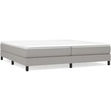  Box spring postelja z vzmetnico svetlo siva 200x200 cm blago, (20724073) | Shoptok.si