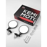 KEMiMOTO CNC vrtljivo 360° okroglo ogledalo za krmilo | Shoptok.si