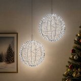  Božićni vrh svjetla 2 kom. 1900 LED lampica Hladno bijela | shoptok.hr