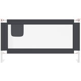  Sigurnosna ograda za dječji krevet tamnosiva 160x25 cm tkanina | shoptok.hr