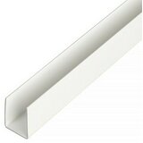 STABILIT U-profil (Do x Š x V: 1.000 x 19 x 20 mm, Debelina: 1 mm, PVC, Bela) | Shoptok.si