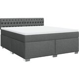 Maison Chic Box spring postelja - Vzmetna postelja z vzmetnico temno siva 180x200 cm blago SL5380, (21900241) | Shoptok.si