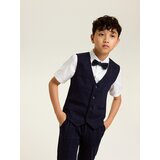 Reserved Elegantni karirani prsluk - mornarsko plava | shoptok.hr