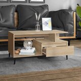  Stolić za kavu boja hrasta 90x49x45 cm konstruirano drvo | shoptok.hr