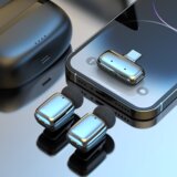 BLAVEC bežični Lavalier mikrofoni x 2 ClipGo Type-C + dodatna zaštita od vjetra - srebrni | shoptok.hr