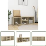 The Living Store Klop za shranjevanje čevljev sonoma hrast 105x35x35 cm - Klop Za Shranjevanje Čevljev, (21744505) | Shoptok.si