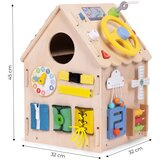 ECO TOYS Drvena kućica za djecu, edukativna ploča XXL 30 elemenata | shoptok.hr