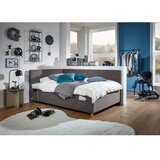 Meise Möbel antracitno sivi kutni dječji krevet s prostorom za odlaganje 140x200 cm cool | shoptok.hr