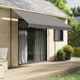 Tenda na uvlačenje antracit 300 x 150 cm od tkanine i čelika Cijene