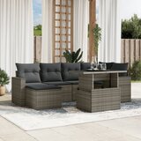 vidaXL 7-dijelni set vrtnih sofa sivi od poliratana | shoptok.hr