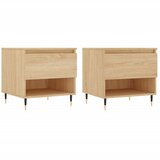  Stolići za kavu 2 kom hrast 50x46x50 cm konstruirano drvo Smeđa | Shoptok.si