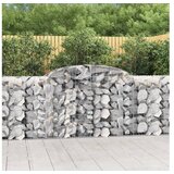 vidaXL Obokana gabionska kosara 17 kos 300x50x100/120cm cink Cene