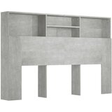 Maison Chic vzglavna omarica - nočna omarica - posteljna omarica betonsko siva 160x19x103,5 cm, (21705809) | Shoptok.si