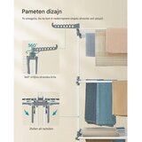 Songmics Sklopivi i pokretni višeslojni stalak za sušenje rublja (4-razine) | shoptok.hr