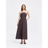 Reserved Midi haljina s visokim udjelom modalnih vlakana - boja kave | shoptok.hr
