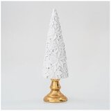  Božićna dekoracija: bela jelka, 40 cm | Eponuda.com