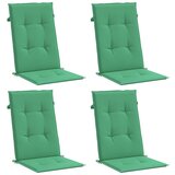  Jastuci za vrtne stolice 4 kom zeleni 120x50x3 cm od tkanine | shoptok.hr