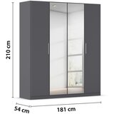home24 OMARA S KLASIČNIMI VRATI, siva | Shoptok.si