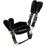 Kentucky Horsewear Oglavka Nylon Sheepskin Soft, Black - Full