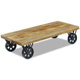 vidaXL klubska mizica iz mango lesa 120x60x30 cm Cene