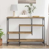  Konzolni stol s policom hrast artisan 100 x 35 x 75 cm | shoptok.hr