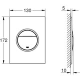 Grohe aktivirna tipka Nova Cosmopolitan S 37601SH0 alpine bela | Shoptok.si