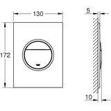 Grohe Nova Cosmopolitan S tipka za ugradni vodokotlić 37601SH0 | Eponuda.com