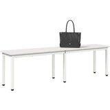  Klupa Bijelo 160 x 35 x 45 cm Čvrsto borovo drvo | shoptok.hr