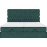  Otomanski posteljni okvir z vzmetnicami zelen 160x200 cm žamet, (21653278) | Shoptok.si