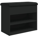  The Living Store Klop za čevlje črna 62x32x50 cm inženirski les - Klop Za Čevlje, (21453486) | Shoptok.si