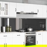 vidaXL Zaščita za kuhinjo 2 pcs Temno siva 120 x 60 cm kaljeno steklo Cene