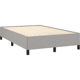 vidaXL Box spring postelja z vzmetnico svetlo siva 120x190 cm blago | Shoptok.si