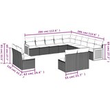  13-dijelni set vrtnih sofa s jastucima poliratan Bež | shoptok.hr