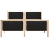  Okvir kreveta Smeđa i crna 150 x 200 cm Masivna borovina | shoptok.hr
