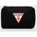 Guess Kozmetična torbica črna barva