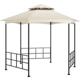 vidaXL paviljon s stranicami 3,1x2,7 m krem Cene