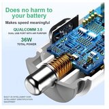 BAVIN auto punjač&sterilizator 36W pd QC3,0 2XUSB + kabl type-c bela | ePonuda.com