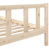  Okvir za krevet od masivnog drva 135 x 190 cm 4FT6 bračni | shoptok.hr