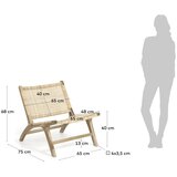 Kave Home Pletena fotelja u prirodnoj boji Beida – | shoptok.hr