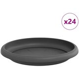  Krožni cvetlični pladenj 24 pcs Črna Ø 15,5 x 2 cm Plastika, (5000207403) | Shoptok.si