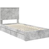  s od storage Betonski sivi 90 x 190 cm Konstruirano drvo | shoptok.hr