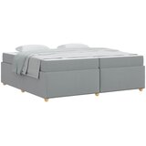  Krevetna konstrukcija Svijetlo siva 200 x 200 cm tkanina | shoptok.hr