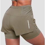 GymBeam Women‘s Pulse Running shorts 2in1 Vetiver | Eponuda.ba