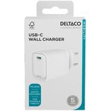 Deltaco USB-C Kućni Punjač, 20 W, Bijeli | shoptok.hr