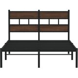  Okvir kreveta bez madraca s uzglavljem boja hrasta 120x190 cm | Eponuda.com