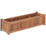 vidaXL Povišena gredica 100 x 30 x 25 cm od masivne tikovine Cijene